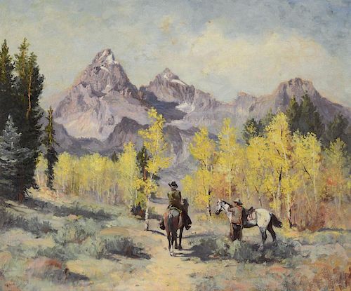 Raphael Lillywhite (1891-1958) Mount Moran, Teton Range