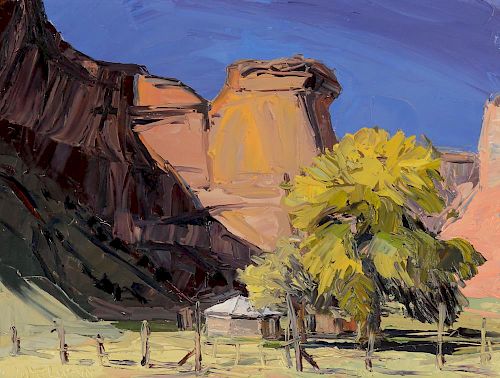 Louisa McElwain (1953-2013) Home in the Canyon