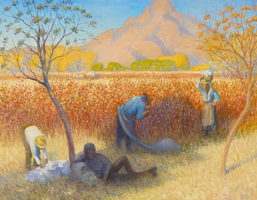 Albert Schmidt (1885-1957) Picking Cotton