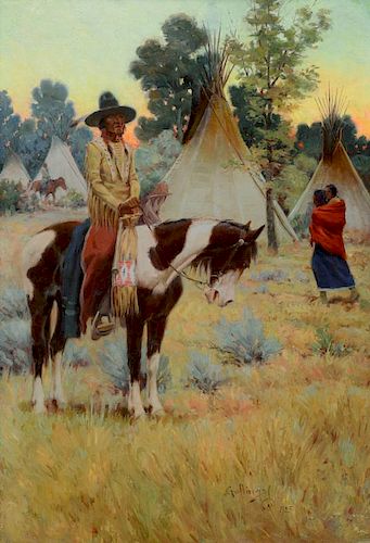 William Gollings (1878-1932) The Camp Crier