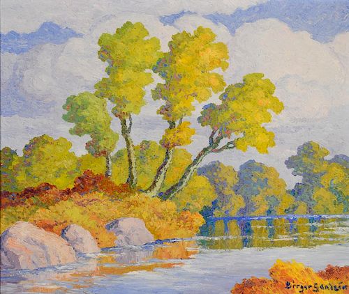 Birger Sandzn (1871-1954) Autumn (Smoky Hill River, Kansas) 1946