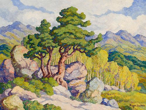 Birger Sandzn (1871-1954) Pine and Aspen, Rocky Mountain National