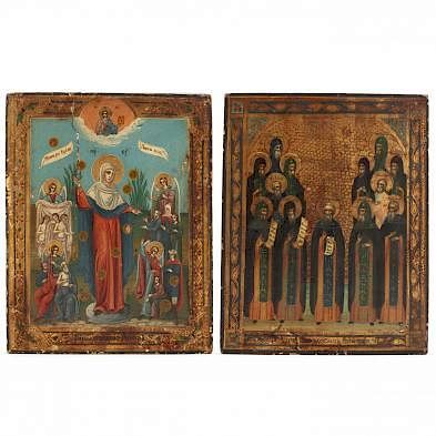Two 19th Century Russian Icons