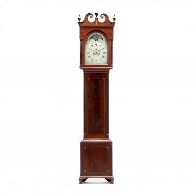 Southern Federal Inlaid Tall Case Clock