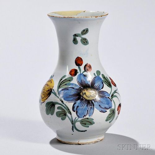 Tin-glazed Earthenware Fazackerly Chimney Vase