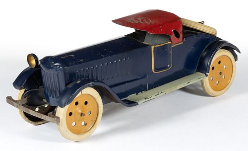SCHIEBLE TOY CO. HILL CLIMBER PACKARD ROADSTER PRESSED-STEEL FRICTION TOY CAR