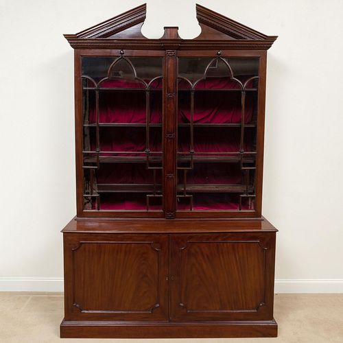 Late George III Mahogany Bookcase Formerly Part of Larger Bookcase