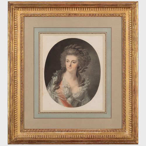 Charles Melchior Descourties (1753-1820), After Torelli: Portrait of Frederique-Sophie-Whilhelmine, Princesse d'Orange et de Nassau