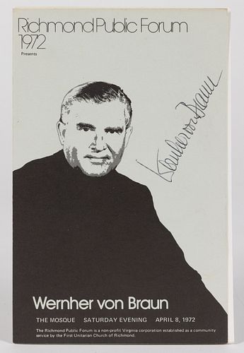 WERNHER VON BRAUN (1912-1977) AUTOGRAPHED SIGNED COVER