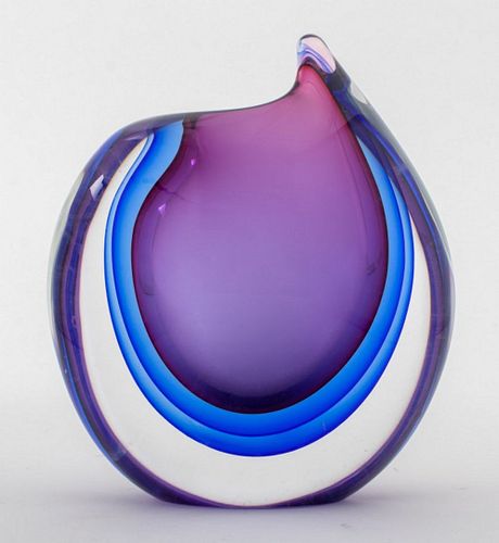 Flavio Poli for Seguso Attr. Art Glass Vase