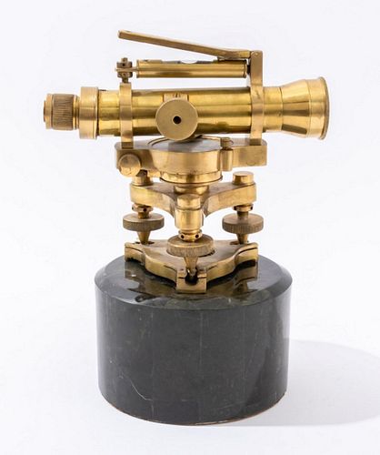 Maitland-Smith Brass & Marble Compass Telescope