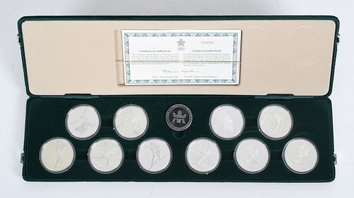 1988 Canadian Mint Olympic 925 Sterling Coin Set