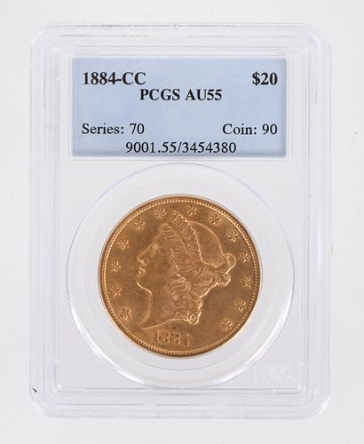 1884 CC Gold Twenty Dollar Coin