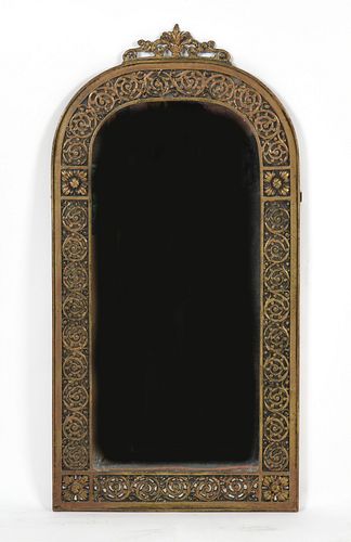 Pierced Gilt Bronze Mirror, Manner of Oscar Bach