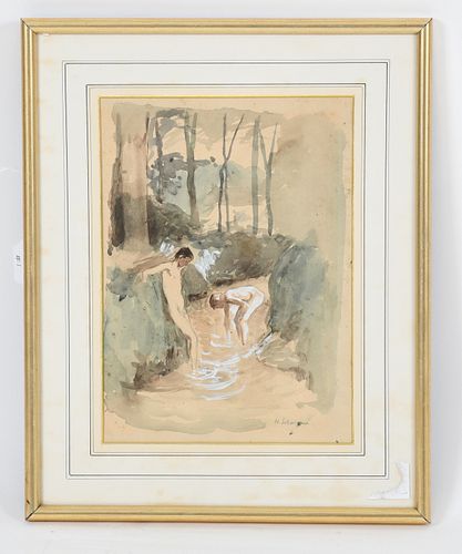 Henri Baptiste Lebasque, 1865-1937, Watercolor
