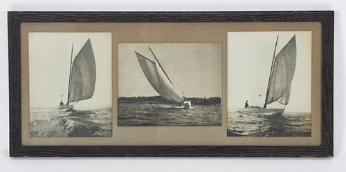 Three Sailing Photographs c. 1900