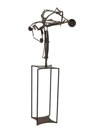 Kenneth Hassrick, (1921-2004), Untitled, 1965, Iron, 68.25" H x 30" W x 18" D