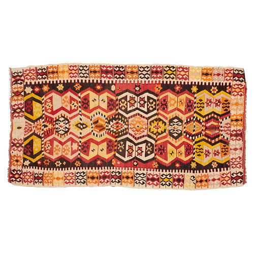Nice Moroccan flat weave area carpet
