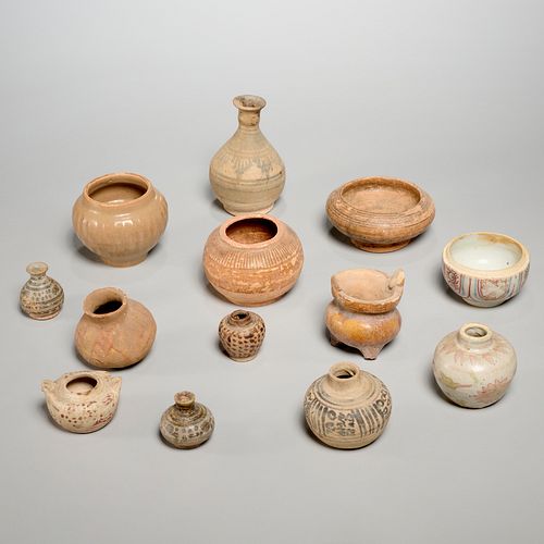 Chinese & Southeast Asian small stoneware vessels