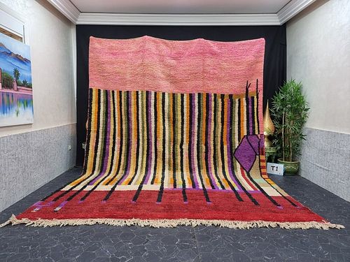 Large Authentic Colorful Rug