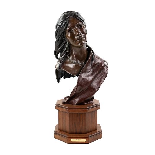 Susan Kliewer 'Kinaalda' Bronze Bust Sculpture