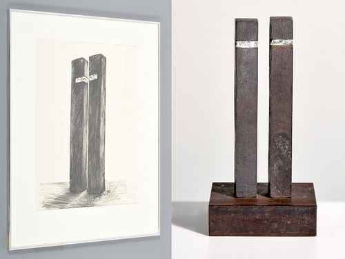 Mary Shaffer "Column" Maquette / Sculpture & Drawing
