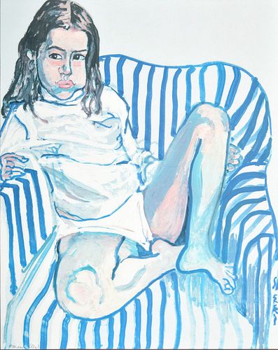 Alice Neel "Portrait of a Girl..." Screenprint, Signed Edition