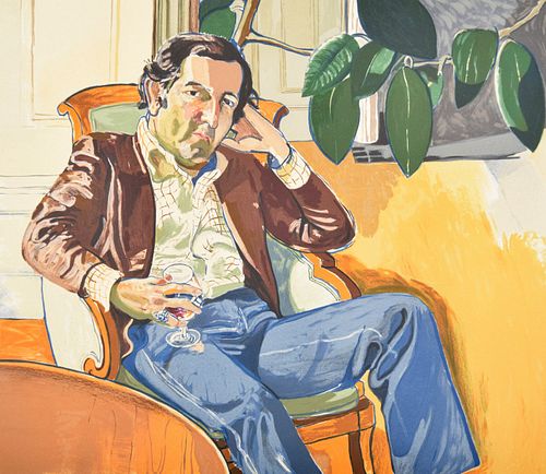 Alice Neel "The Accountant" Lithograph, Signed Edition