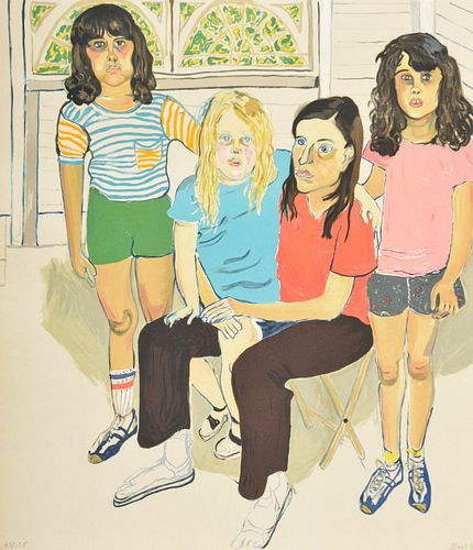 Alice Neel "The Family" Lithograph, Signed Edition
