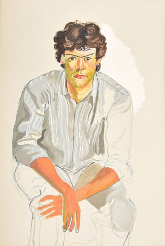 Alice Neel "The Youth" Lithograph, Signed Edition