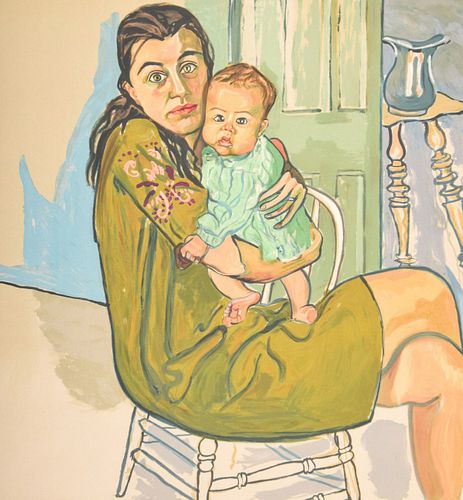 Alice Neel "Mother & Child" Lithograph, Signed Edition