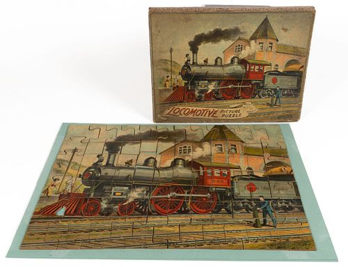 MCLOUGHLIN BROTHERS LOCOMOTIVE PICTURE PUZZLE