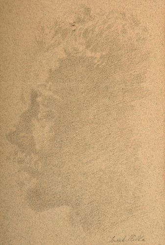 Joseph Stella Drawing, Portrait in Profile