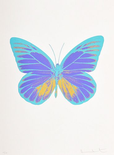 Damien Hirst "The Souls I" Butterfly Foil Print, Signed Edition
