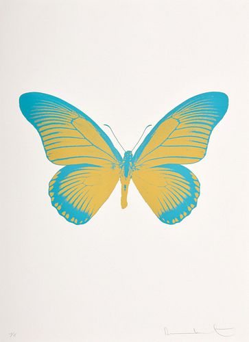 Damien Hirst "The Souls IV" Butterfly Foil Print, Signed Edition