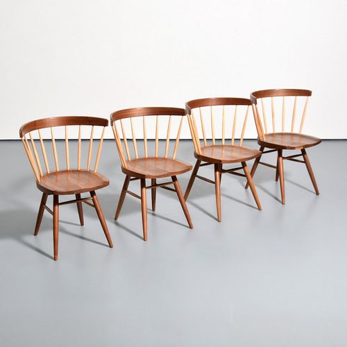 Set of 4 George Nakashima "N19" Dining Chairs