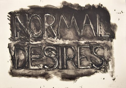 Bruce Nauman "Normal Desires" Lithograph, Signed Edition