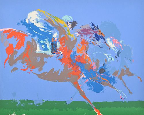 LeRoy Neiman "In the Stretch" Serigraph, Signed Edition