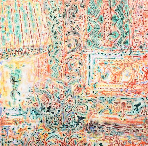 Jiang Xiu (attributed) Abstract Painting, 39.5"H