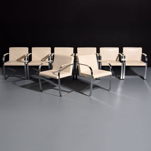 Set of 8 Mies van der Rohe BRNO Arm /Dining Chairs