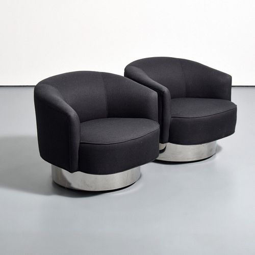 Pair of Vladimir Kagan Lounge Chairs
