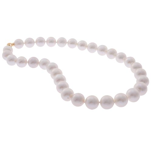 Cultured South Sea, 18k Yellow Gold Pearls