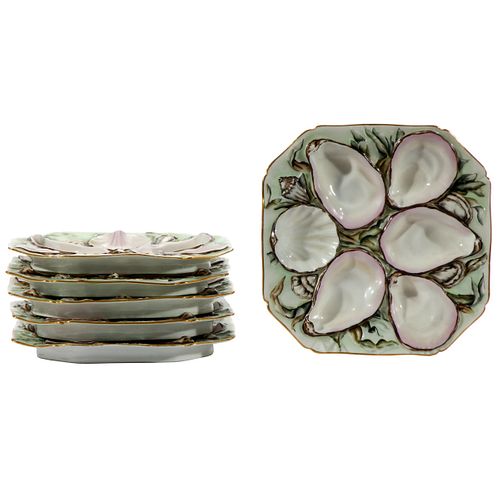 Continental Porcelain Oyster Plates
