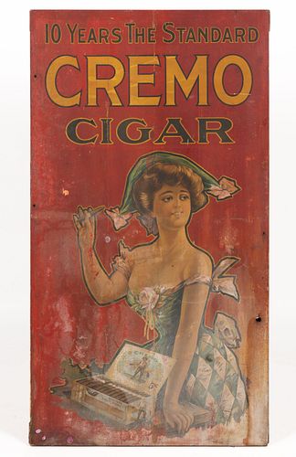 CREMO CIGARS COUNTRY STORE ADVERTISING SIGN