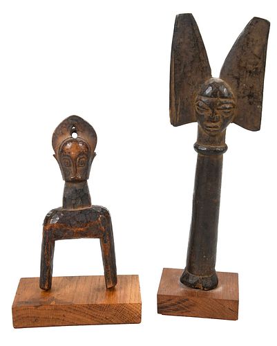 Two West African Wood Carved Objects