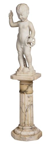 Italian School Sculpture, Small Pedestal