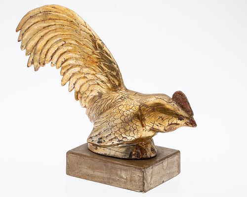 Giltwood Rooster Attributed to Max Kuehne