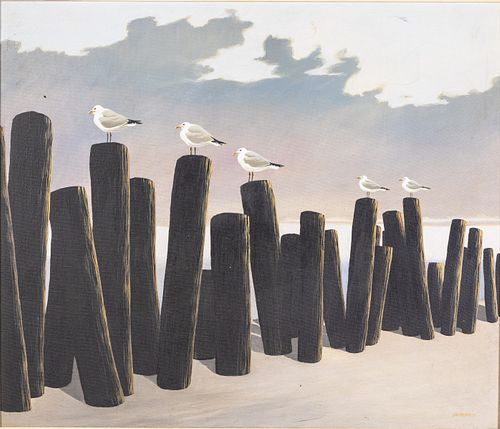 Jim Palmer (NC/GA, b. 1941), Seagulls, O/C