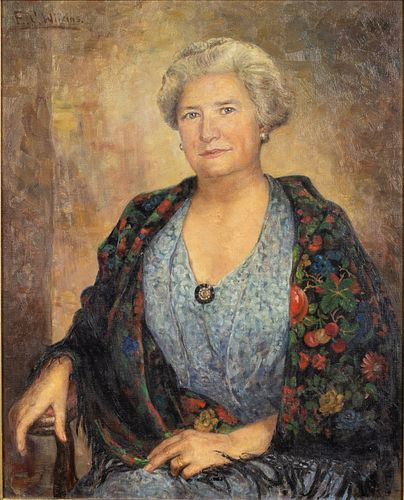 Emma Cheves Wilkins, Portrait of a Lady, O/C
