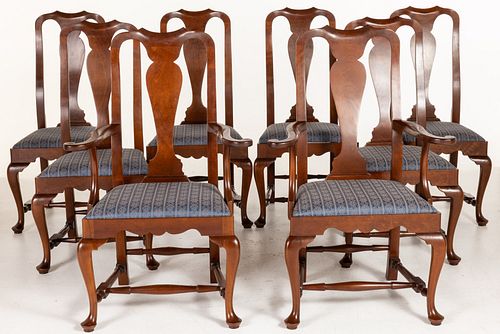 8 Eldred Wheeler Queen Anne Style Dining Chairs